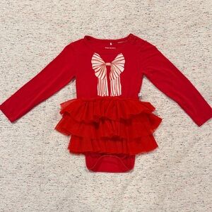 Posh Peanut Vibrant Red Baby Onesie